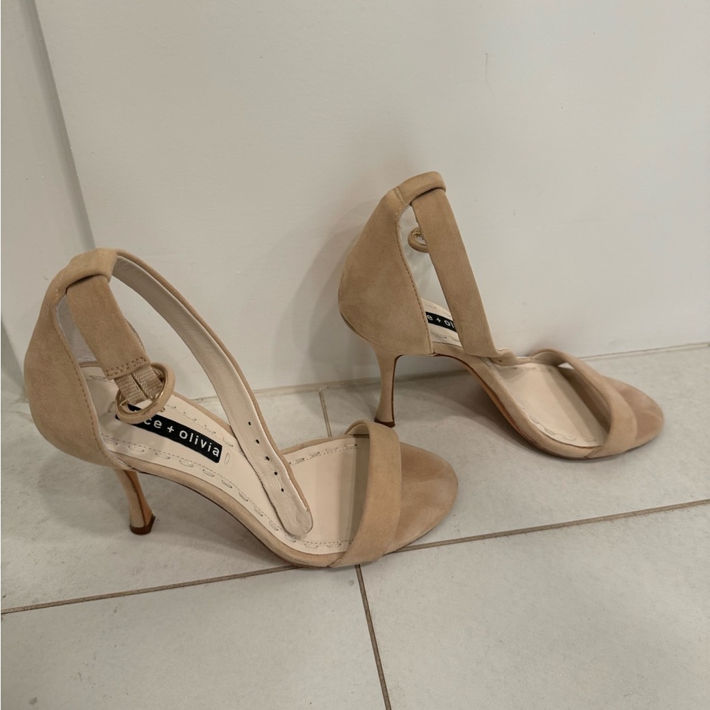 Alice and Olivia Nude Sandal Heel